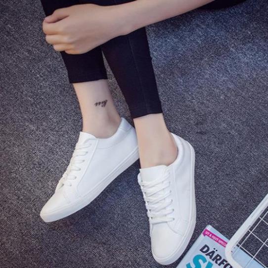 Tt xu hướng Hàn Quốc||Giày thể thao vải Canvas phối da buộc dây thiết kế năng động trẻ trung " ' , . ^