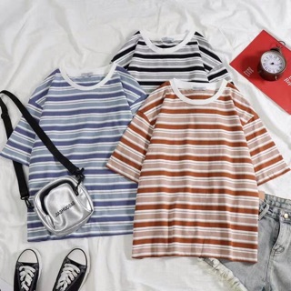 Áo phông unisex kẻ sọc