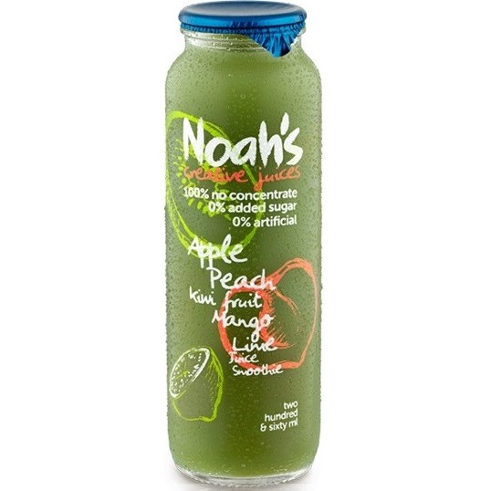 Sinh tố vị Táo, Đào, Kiwi, Xoài, Chanh hiệu Noah's 260ml