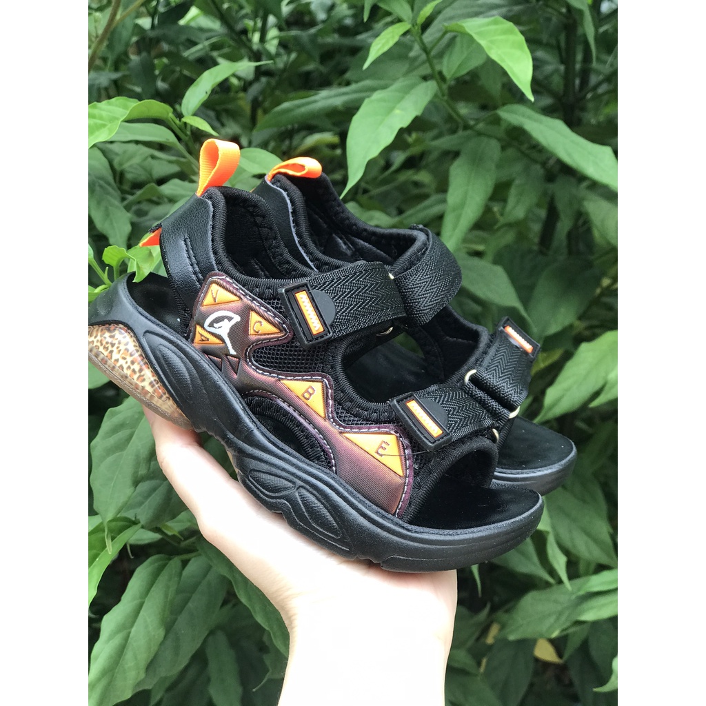 Sandal bé trai khâu đế nội địa bền đẹp - dép quai hậu cho bé có quai dán họa tiết siêu đẹp kiểu năng động(sz26-sz31)