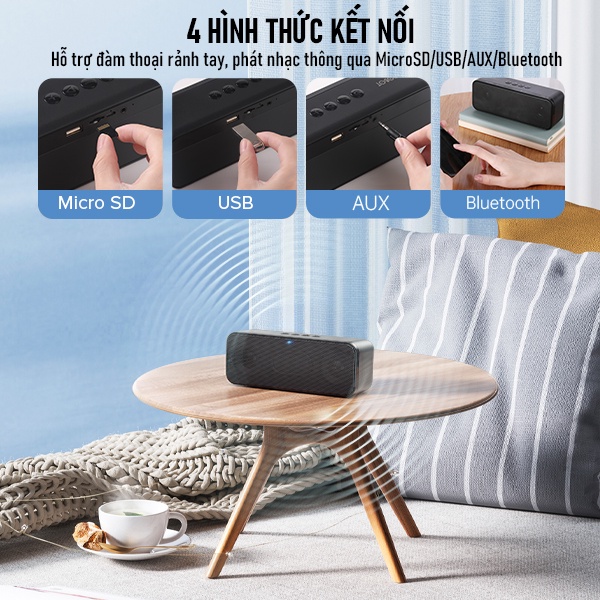 Loa Bluetooth ROBOT RB520 Công Suất 10W 1200mAh Super Bass Stereo Original | BigBuy360 - bigbuy360.vn