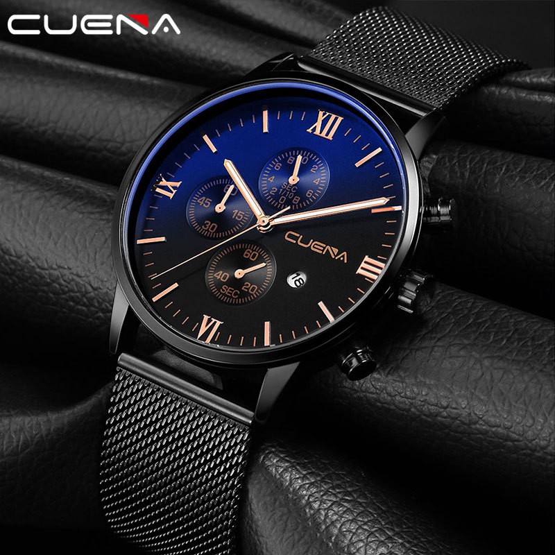 Đồng hồ nam dây lưới CUENA CN845 đẳng cấp thời thượng nam tính thanh lịch