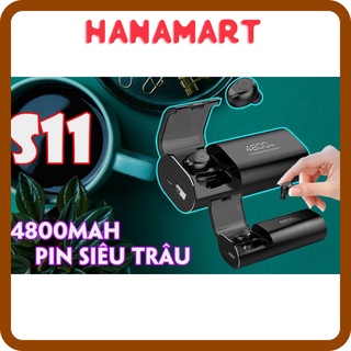 Tai nghe Bluetooth Kiêm Sạc Dự Phòng Amoi S11 TWS 4800 mAh Công Nghệ 5.0 Không Dây Nghe Nhạc Sống Động viking
