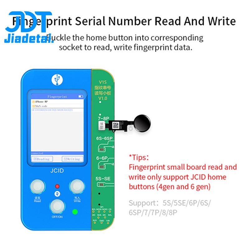 Bộ Lập Trình Pin Chống Sốc Vân Tay JC V1SE Cho Iphone iP 7 8 X XS MAX 11 ProMAX 12 13 14