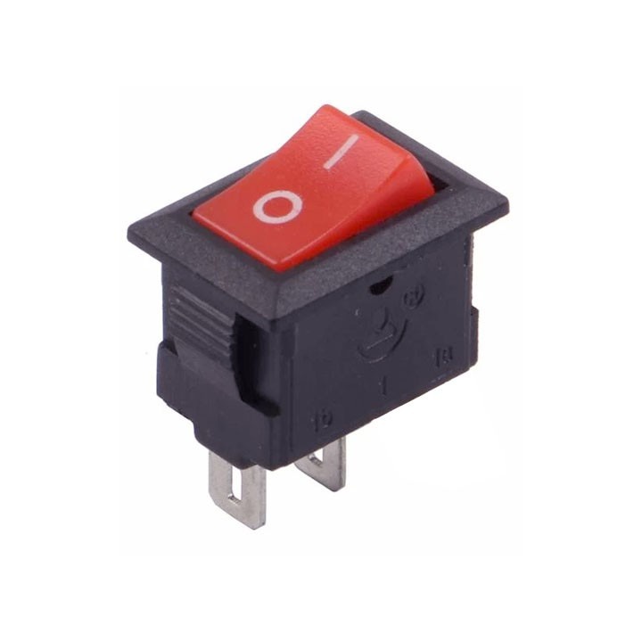 Công Tắc Bập Bênh Màu Đỏ KCD1-101 6A/250V 2 Chân 2 Chế Độ ON-OFF