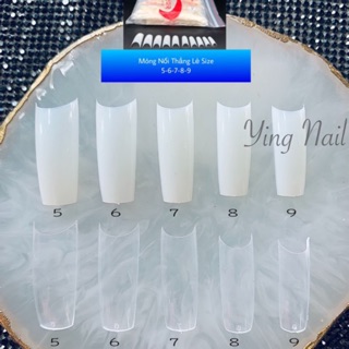 Móng Nối Tip Form Thẳng Lẻ Size(50móng bọc).Móng mỏng đẹp bắt keo