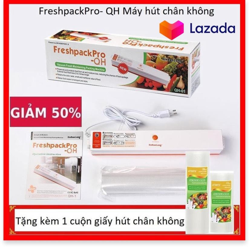 ⭐Máy Hút Chân Không Giá Tốt ⭐ Máy Hút Chân Không Bảo Vệ Thực Phẩm Fresh Pack Pro ⭐Tặng 15 Túi Hút Chuyên Dụng ⭐