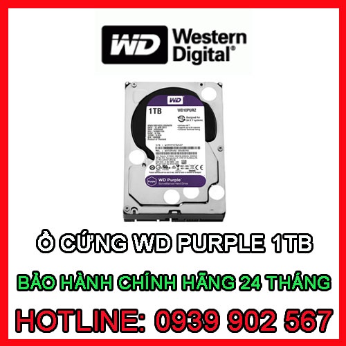 Ổ cứng gắn trong chuyên dụng cho camera WD Purple 1TB