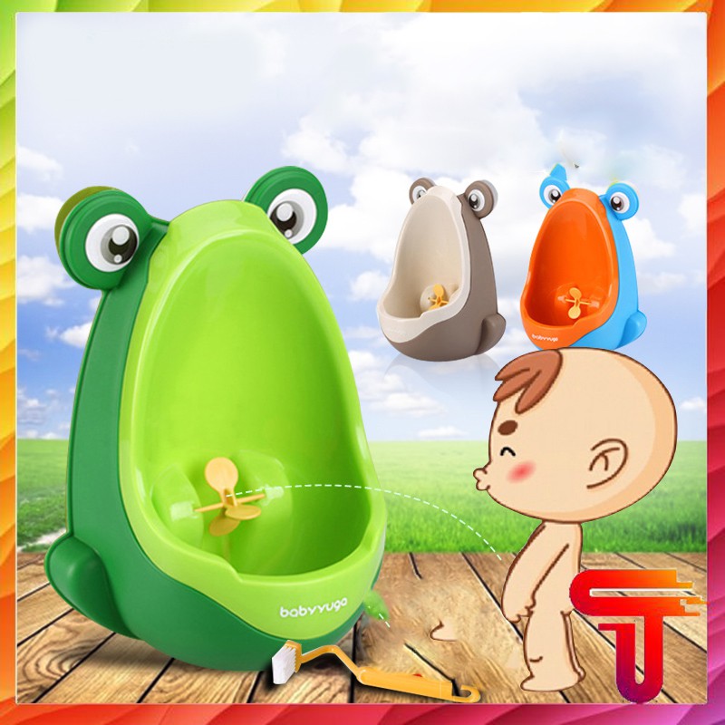 Bô con ếch Bồn tiểu mini cho bé trai dán hoặc treo tường hình ếch con cute T3B1