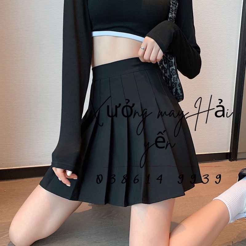 Chân váy tenis Hàn Quốc dáng ngắn và dài xoè có lót trong siêu đẹp