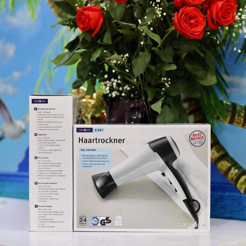 Hàng Đức Máy sấy tóc tạo kiểu hai chiều nóng lạnh Ideen Welt 2200 watt