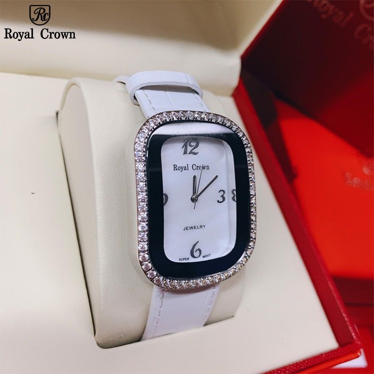 Đồng Hồ Nữ Royal Crown 3771 Chính Hãng Dây Da