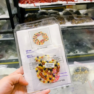 Vòng Hổ Phách Trẻ Em Mix Hạt Tròn