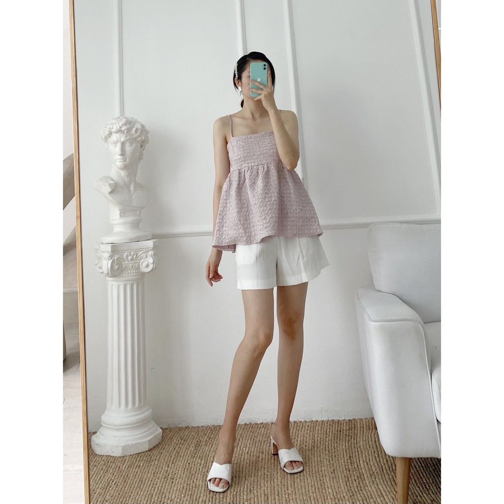 ÁO THIẾT KẾ - YA348 - LAURA PATTERN CAMI TOP | BigBuy360 - bigbuy360.vn