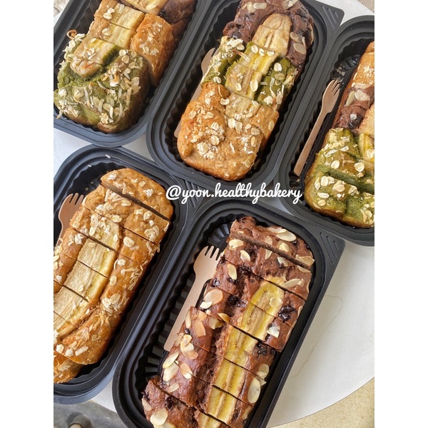 Bánh chuối yến mạch healthy 3 vị