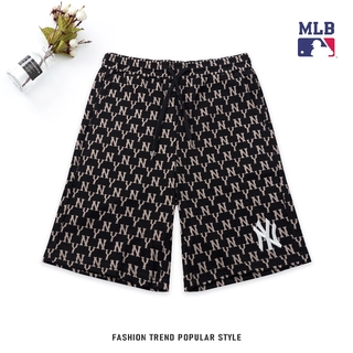 MLB Quần Short Thêu Họa Tiết Cá Tính Trẻ Trung Cho Nam Và Nữ