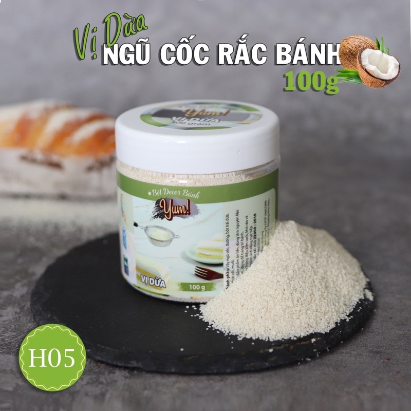 Bột rắc bánh sinh nhật, Trang trí Bánh kem, Bánh gato, Đồng tiến 100g