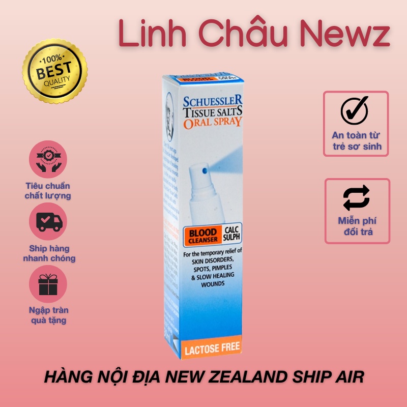 Xịt Lọc Gan CALC SULPH New Zealand, Lọc Máu, Nóng Gan