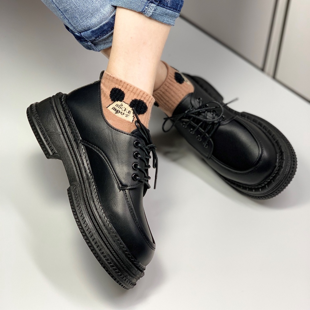 GIÀY OXFORD KELLY DA MỊN ĐẾ KẾP HỌA TIẾT ĐỘC QUYỀN LOVESHOES MÃ D777