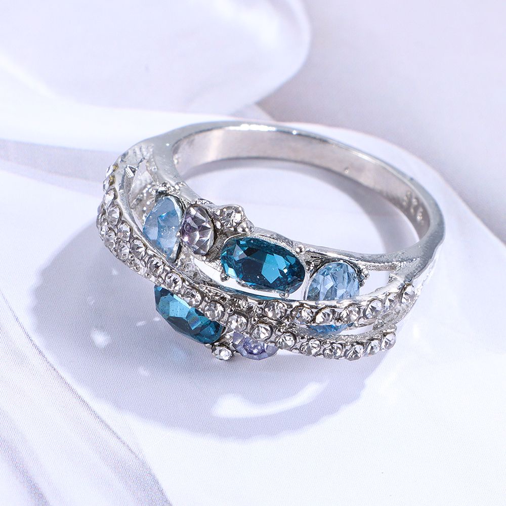 Nhẫn Cưới Tương Lai Mới|Moissanite|Phụ Nữ|Dây Chuyền Mặt Trái Tim Đính Đá Sang Trọng