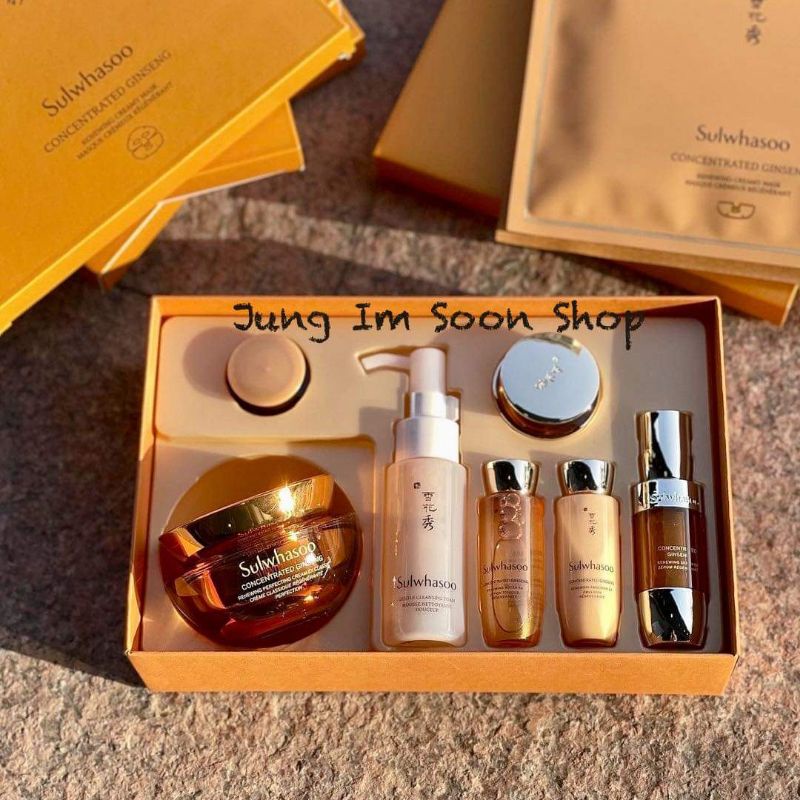 Bộ Kem Dưỡng Nhân Sâm Sulwhasoo Concentrated Ginseng Renewing Perfecting Cream Ex Classic Set