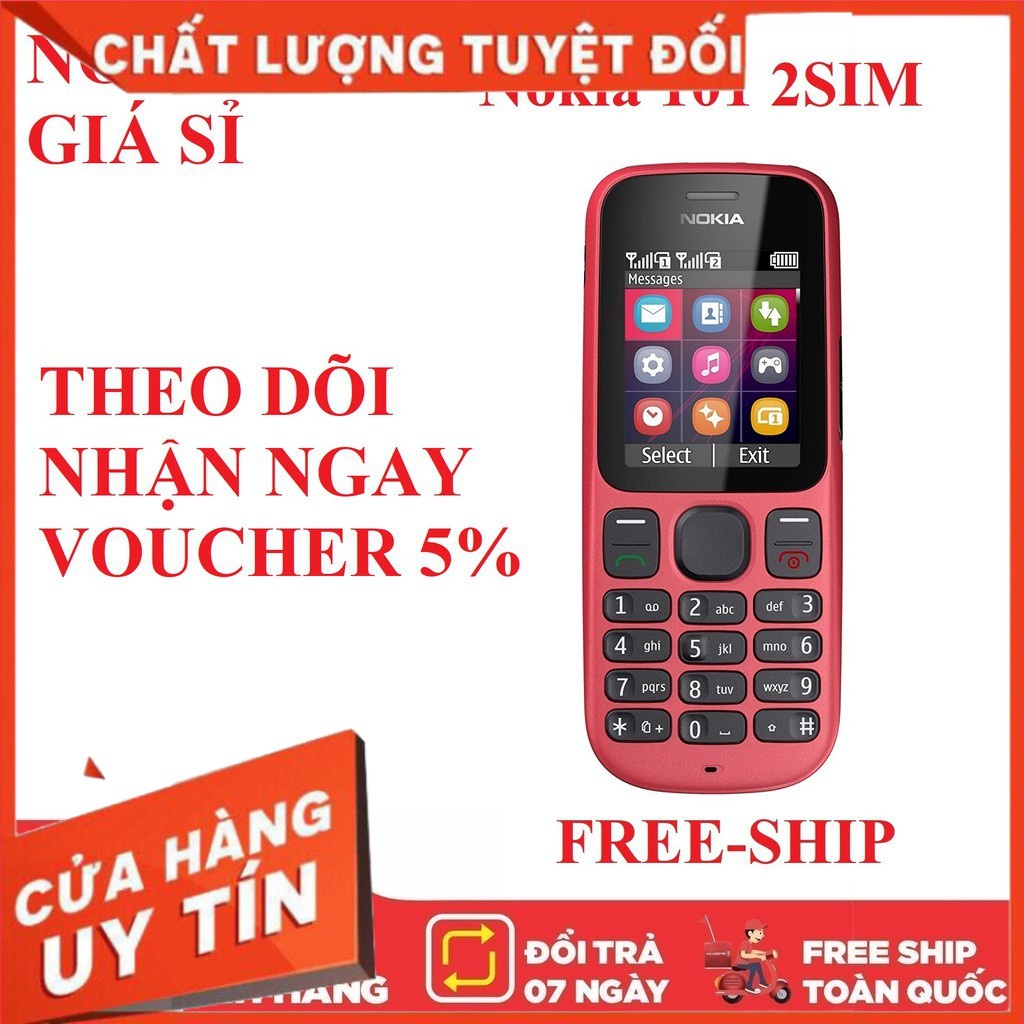 điện thoại nokia 101,điện thoại giá rẻ Điện thoại NOKIA 101 - 2SIM - NOKIA GIÁ SỈ pin trâu sóng khỏe ngọc sơn mobile