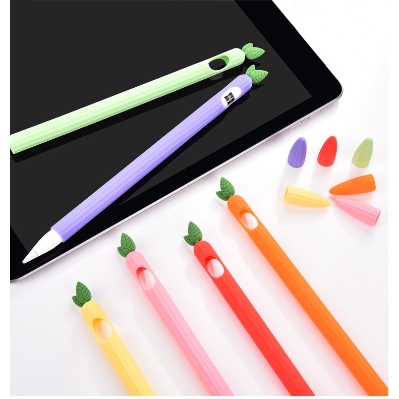 Bao Silicon TPU Hình Trái Cây bảo vệ cho bút Apple Pencil 1&amp;2.