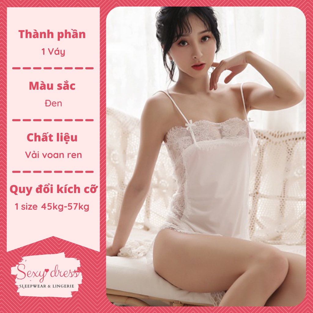 Đầm Ngủ, Váy Ngủ Ren Sexy Gợi Cảm Cao Cấp Siêu Dễ Thương SX27 | BigBuy360 - bigbuy360.vn