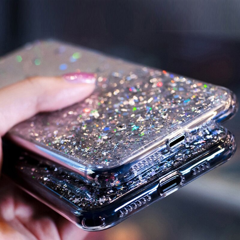 Glitter Star Case Samsung Galaxy S21 Plus S21 Ultra A50S A50 A30S A20 A51 A71 A42 A31 A21S Diamond Cases Cover