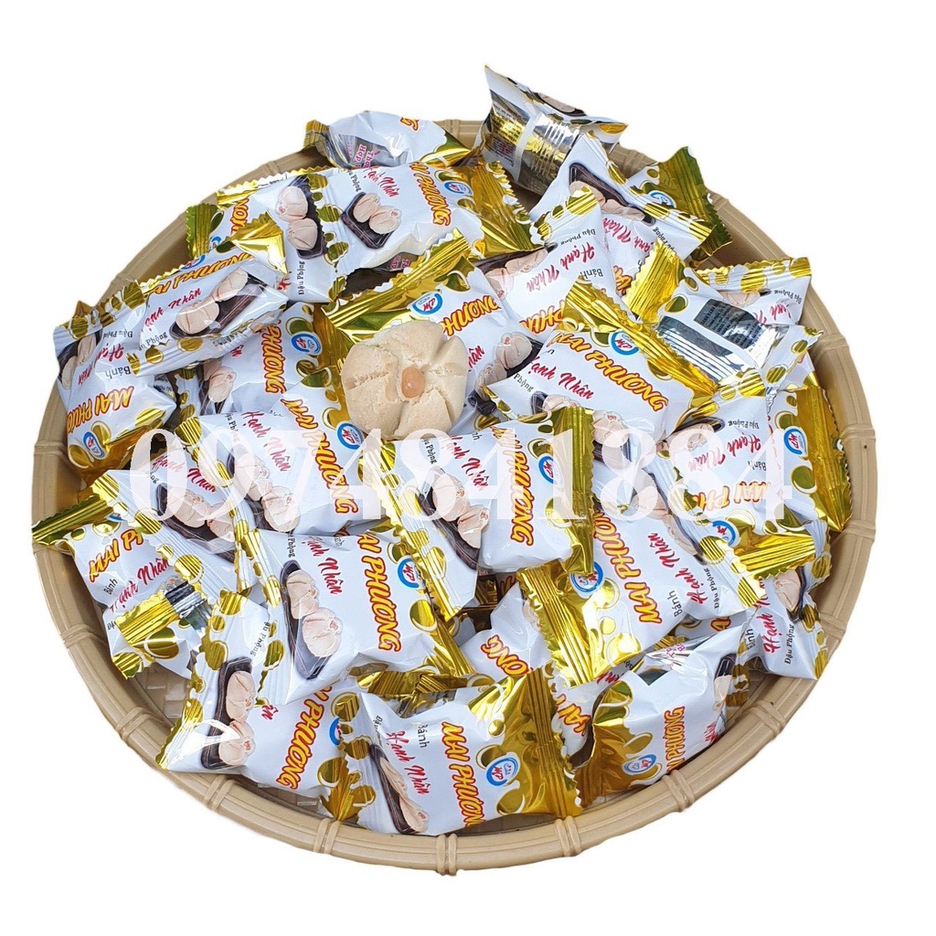 Bánh hạnh nhân đậu phộng Mai Phương thơm ngon 250g/ 500g/ 1kg