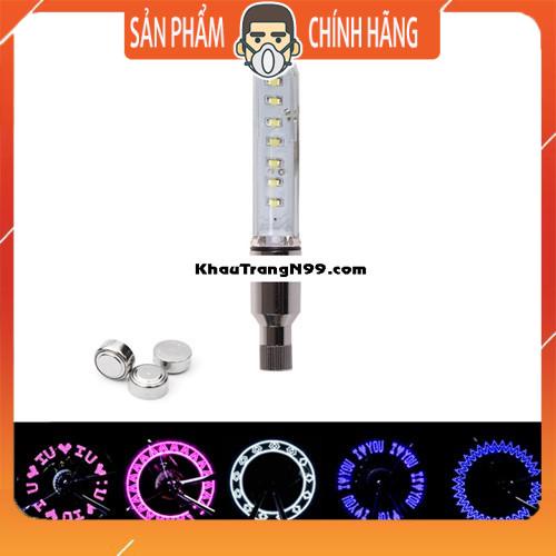 Đèn led phát sáng gắn van xe đạp xe máy nhiều màu làm đẹp xe