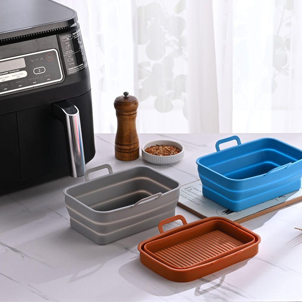 Tấm Lót Nồi Nướng BBQ Hình Vuông Bằng Silicone Chịu Nhiệt Tái Sử Dụng Linh Hoạt