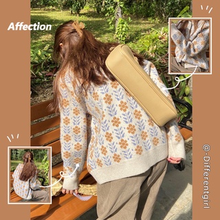 Áo khoác cardigan dệt kim tay dài dáng rộng phong cách thời trang Hàn Quốc cổ điển nữ tính thanh lịch