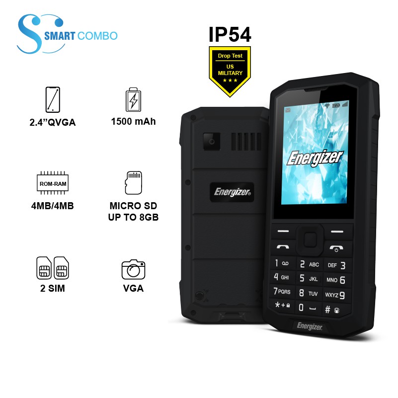 Điện thoại Energizer E100 - Chống sốc, kháng nước IP54 - Hàng chính hãng | BigBuy360 - bigbuy360.vn