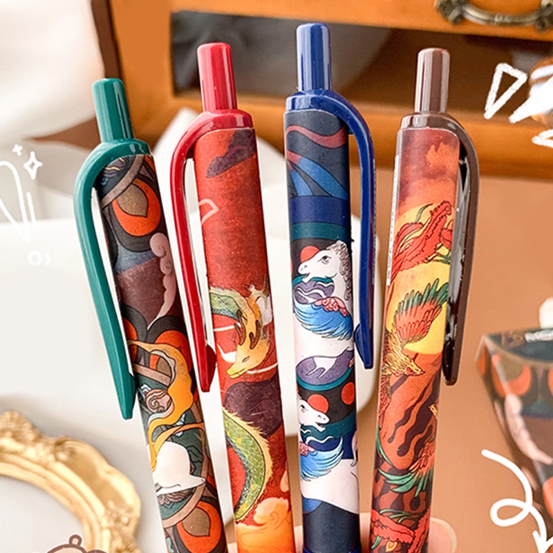 Set 4 Bút Mực Đen Ngòi 0.5mm