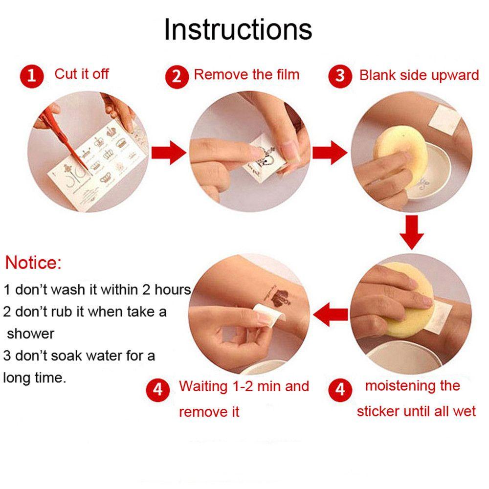 1 Hình Xăm Dán Tạm Thời Chống Nước Cho Nam &amp; Nữ