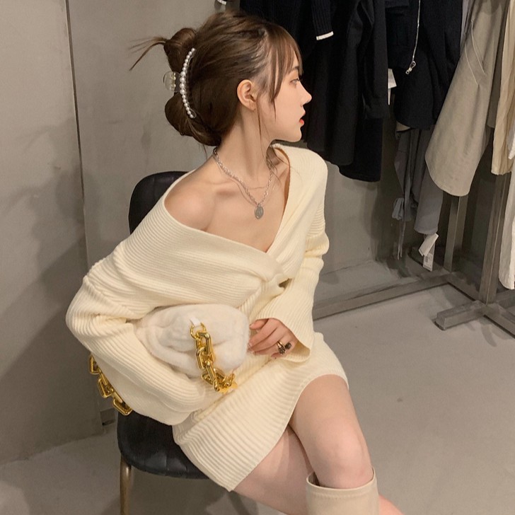 Đầm Ôm Cổ Tim Phong Cách Hàn Quốc Tôn Dáng Cho Nữ | BigBuy360 - bigbuy360.vn