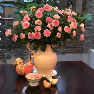 Bình sữa cắm hoa phong cách vintage