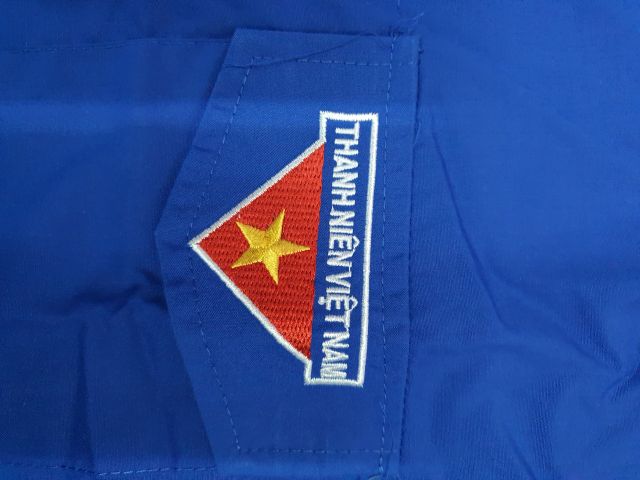 Áo đoàn thanh niên may hàng tiêu chuẩn nam nữ