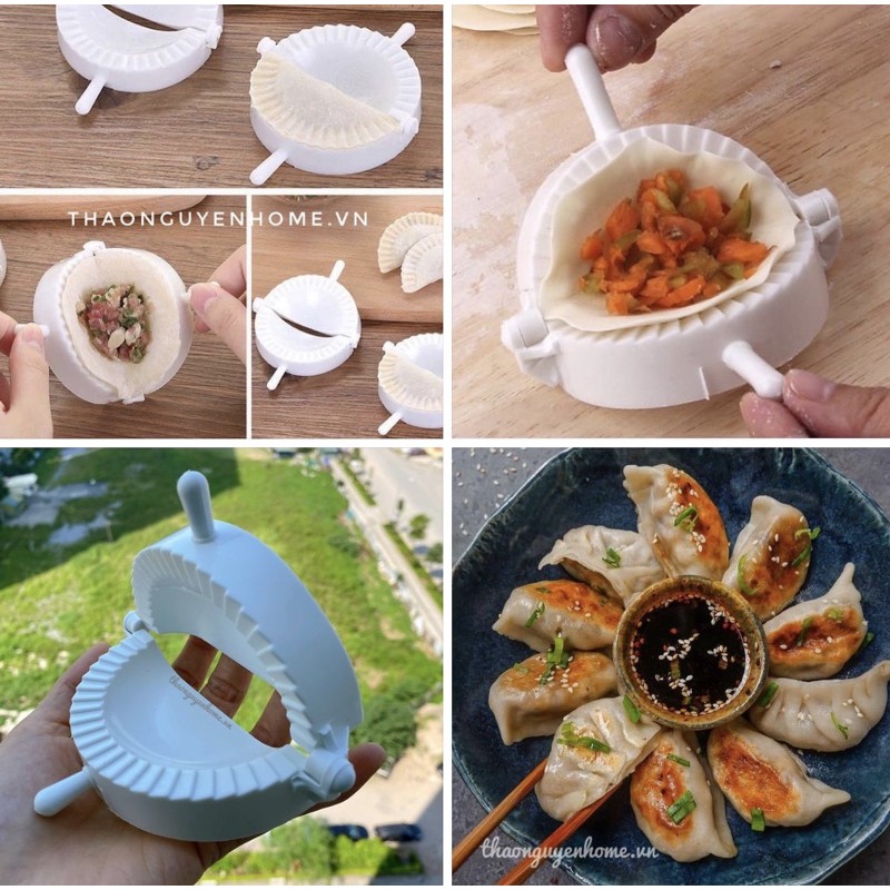 Khuôn làm bánh xếp, sủi cảo, dimsum (loại dầy)