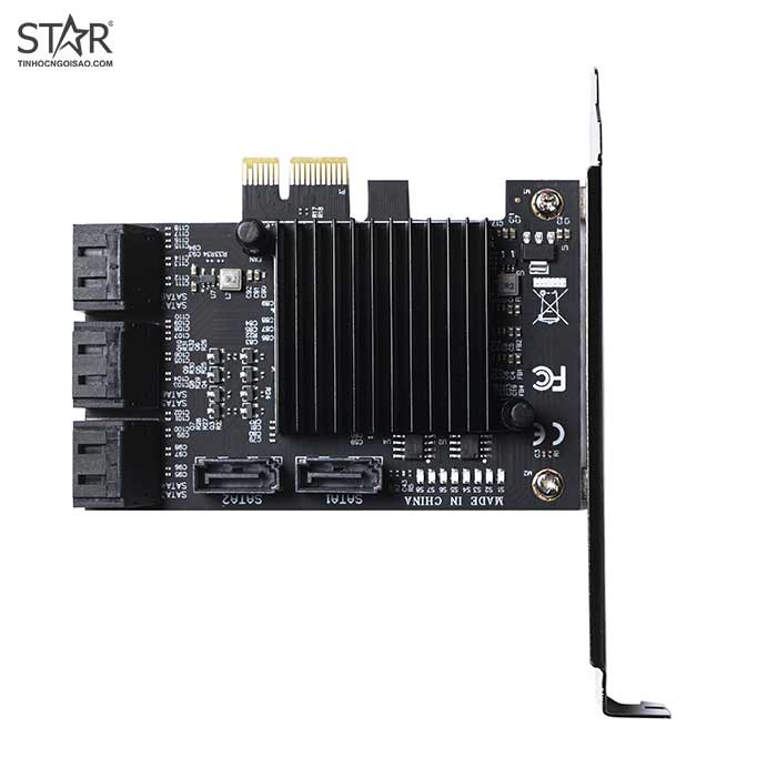 Card PCIe X1 8 Port Sata III 6Gbps Controller (SE9215B8T)