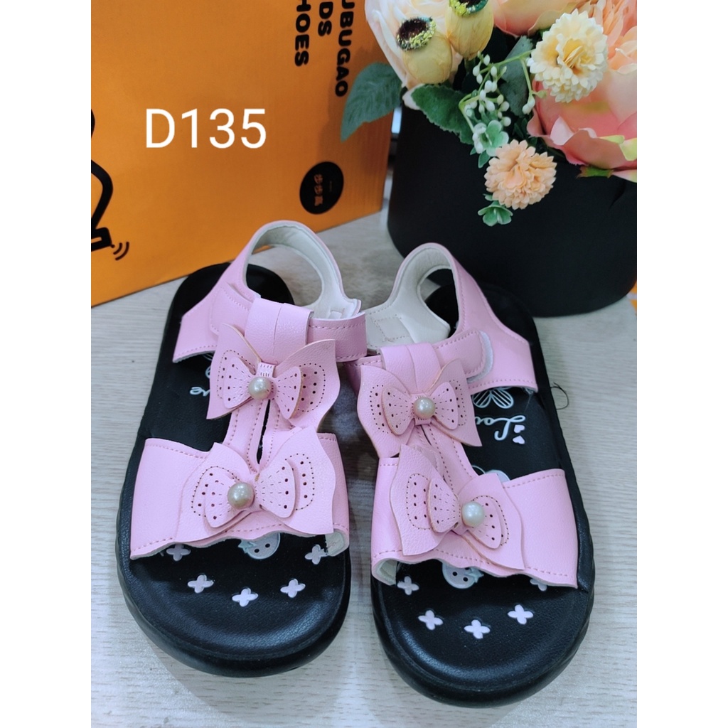 [SALE 3]Dép sandal bé gái/bé trai, dép hè đính nơ xinh xắn bé gái