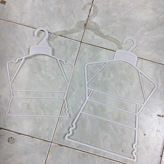 Combo 30 Móc Trẻ Em Gồm 10 Dẹt, 10 Bộ Bé 10 Bộ To Treo Quần Áo Trẻ Em