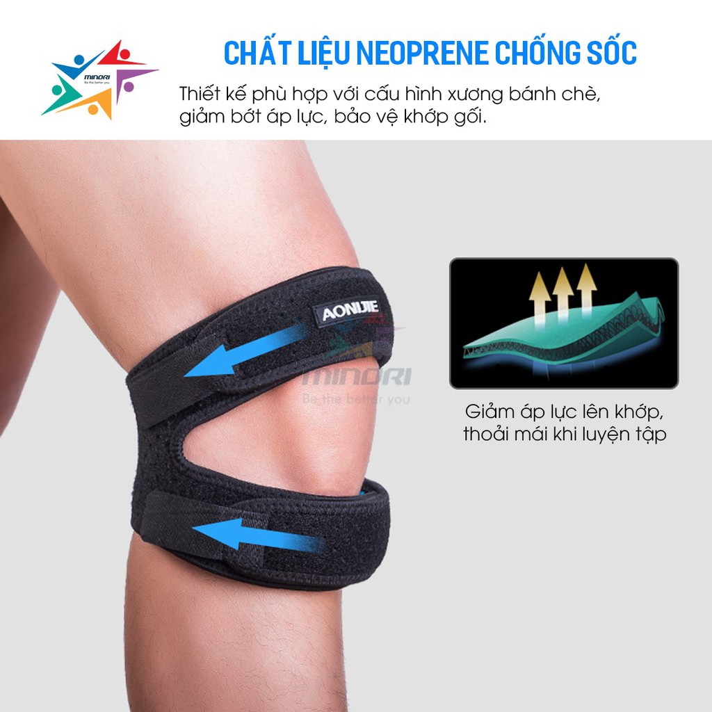 Bó Gối Kép Thể Thao Bảo Vệ Đầu Gối Aonijie E4096