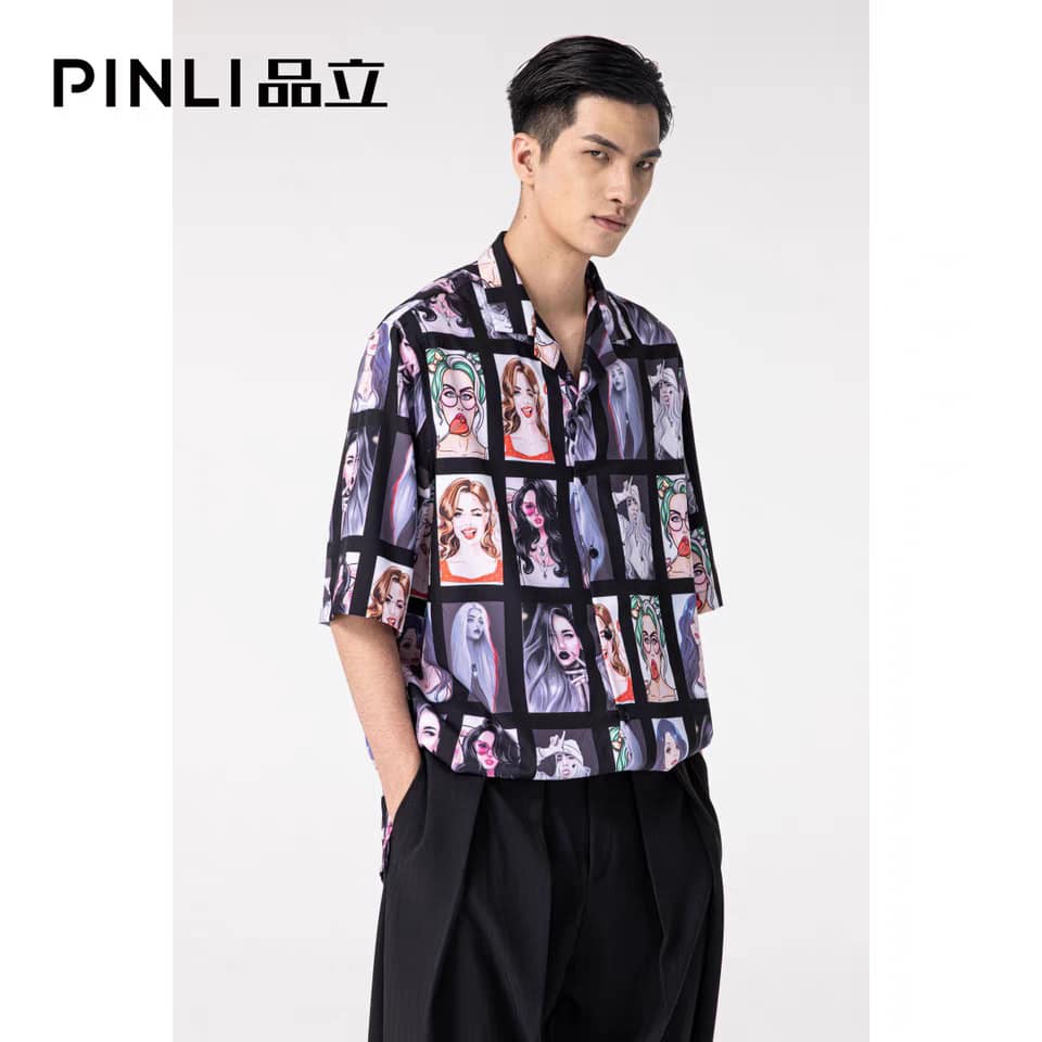 Áo sơ mi nam nữ oversize in CHÂN DUNG CON GÁI cực hot