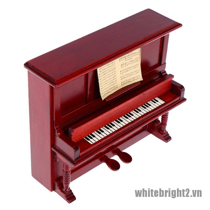 Đàn Piano Mini Tỉ Lệ 1 / 12 Trang Trí Cho Nhà Búp Bê