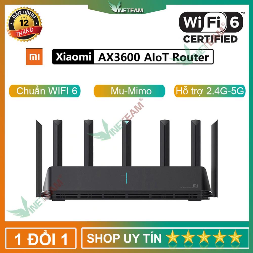 Xiaomi AIoT AX3600 Phát Wifi 6E Thông Minh - Giải Pháp Nhà Rộng Gaming Công Suất Lớn -dc4441