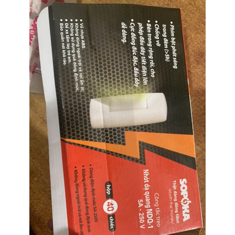 Công tắc nhót dạ quang NDQ1 SOPOKA hàng chính hãng