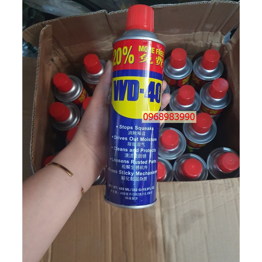 [WD40]-Chai xịt chống rỉ,chống ẩm bảo dưỡng wd40 -469ml( Ưu đãi giá rẻ chai lớn)