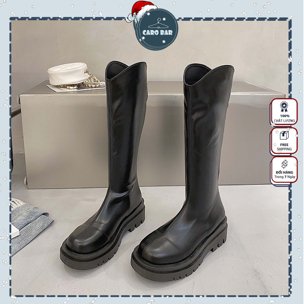 SALE lẻ size SHOP CÓ SẴN_Video thật   Boots đùi dòng Martin phong cách Anh dành cho nữ